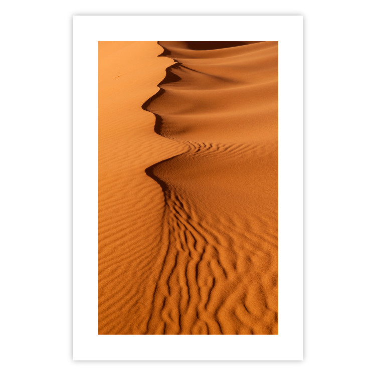 Wall Poster Sandy Shapes - orange-brown desert landscape in Morocco 116515 additionalImage 19