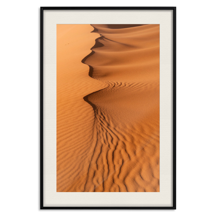 Wall Poster Sandy Shapes - orange-brown desert landscape in Morocco 116515 additionalImage 18
