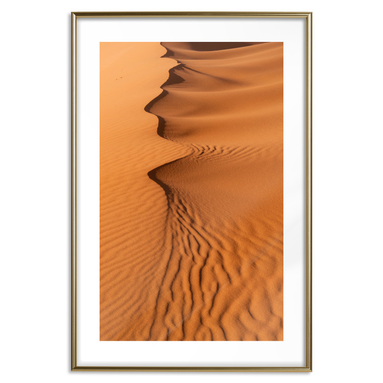 Wall Poster Sandy Shapes - orange-brown desert landscape in Morocco 116515 additionalImage 16