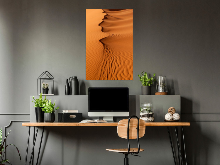 Wall Poster Sandy Shapes - orange-brown desert landscape in Morocco 116515 additionalImage 23