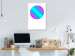 Canvas Art Print Gradient circle - blue and pink graphics on a white background 117615 additionalThumb 3