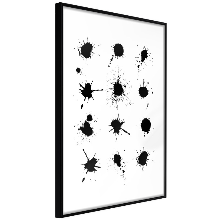 Wall Poster Twelve Spots - simple black and white composition in ink blots 117915 additionalImage 13