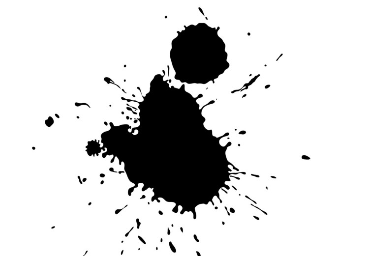 Wall Poster Twelve Spots - simple black and white composition in ink blots 117915 additionalImage 8