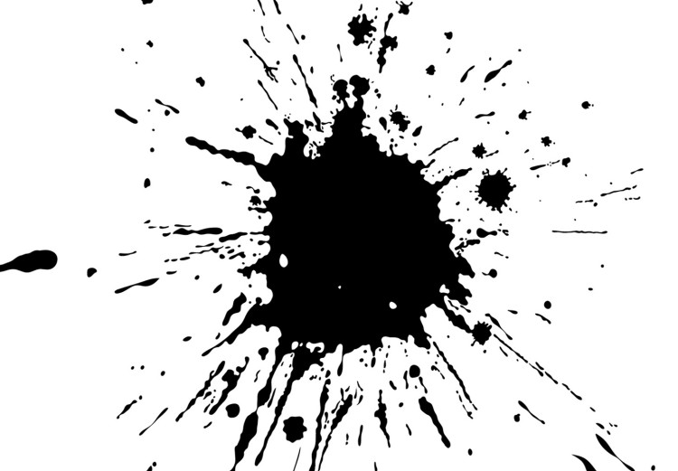 Wall Poster Twelve Spots - simple black and white composition in ink blots 117915 additionalImage 9