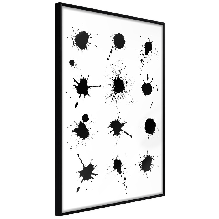 Wall Poster Twelve Spots - simple black and white composition in ink blots 117915 additionalImage 12