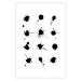 Wall Poster Twelve Spots - simple black and white composition in ink blots 117915 additionalThumb 19