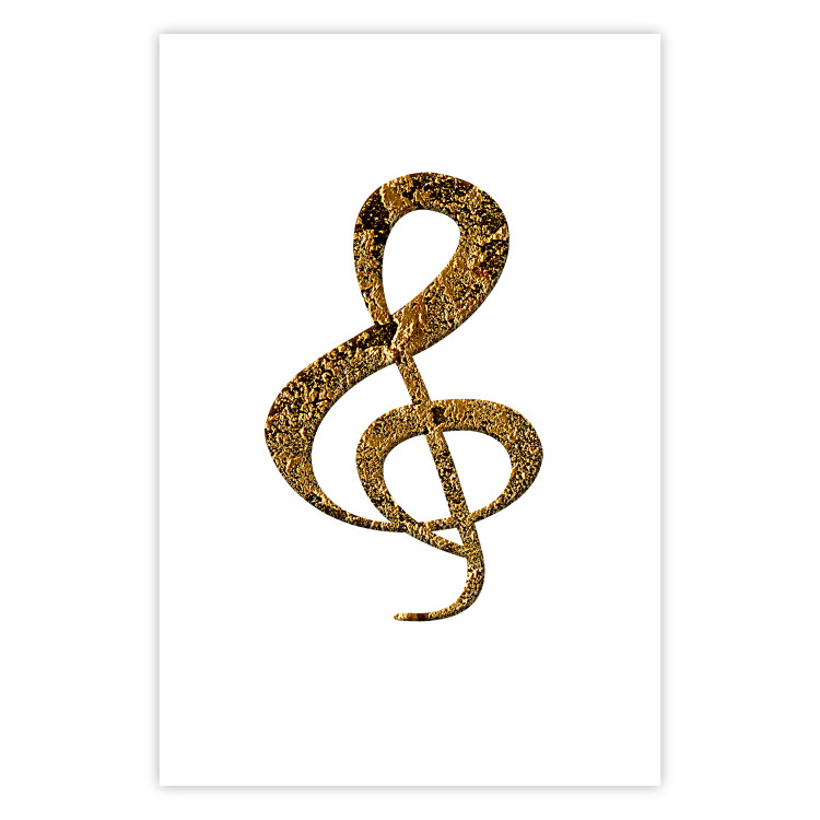 Wall Poster Violin Clef - musical composition with a graphic symbol on white 118315 additionalImage 25