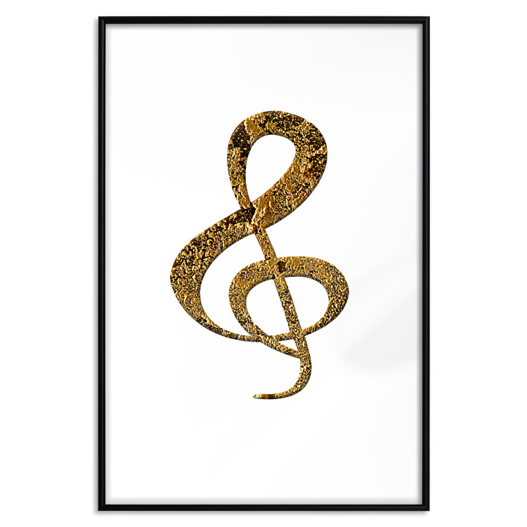 Wall Poster Violin Clef - musical composition with a graphic symbol on white 118315 additionalImage 15