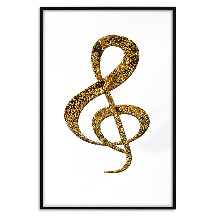 Wall Poster Violin Clef - musical composition with a graphic symbol on white 118315 additionalImage 18