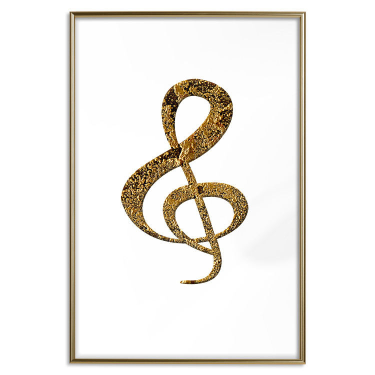 Wall Poster Violin Clef - musical composition with a graphic symbol on white 118315 additionalImage 14