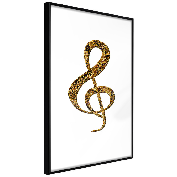 Wall Poster Violin Clef - musical composition with a graphic symbol on white 118315 additionalImage 11