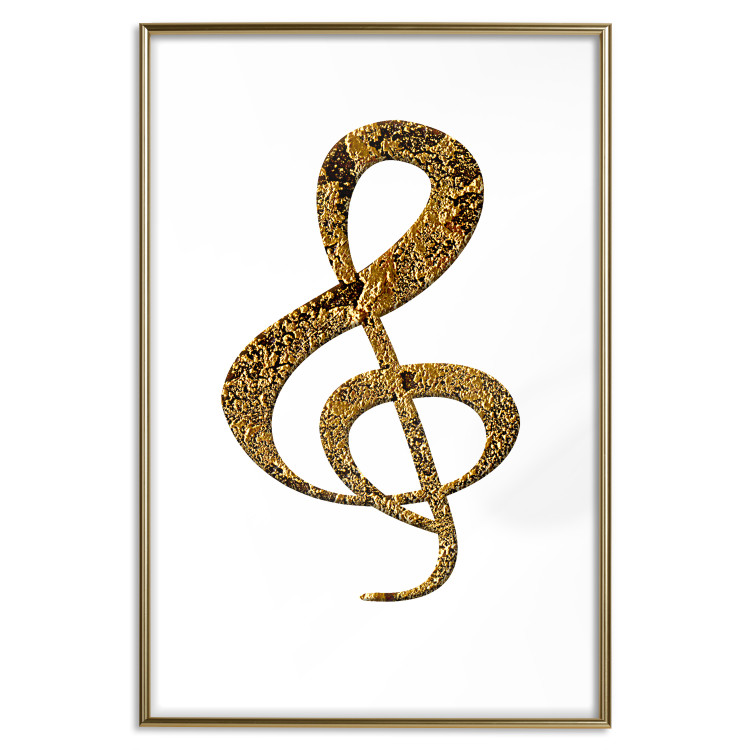 Wall Poster Violin Clef - musical composition with a graphic symbol on white 118315 additionalImage 20