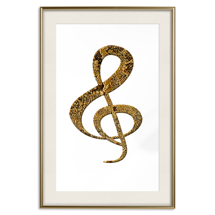 Wall Poster Violin Clef - musical composition with a graphic symbol on white 118315 additionalImage 19