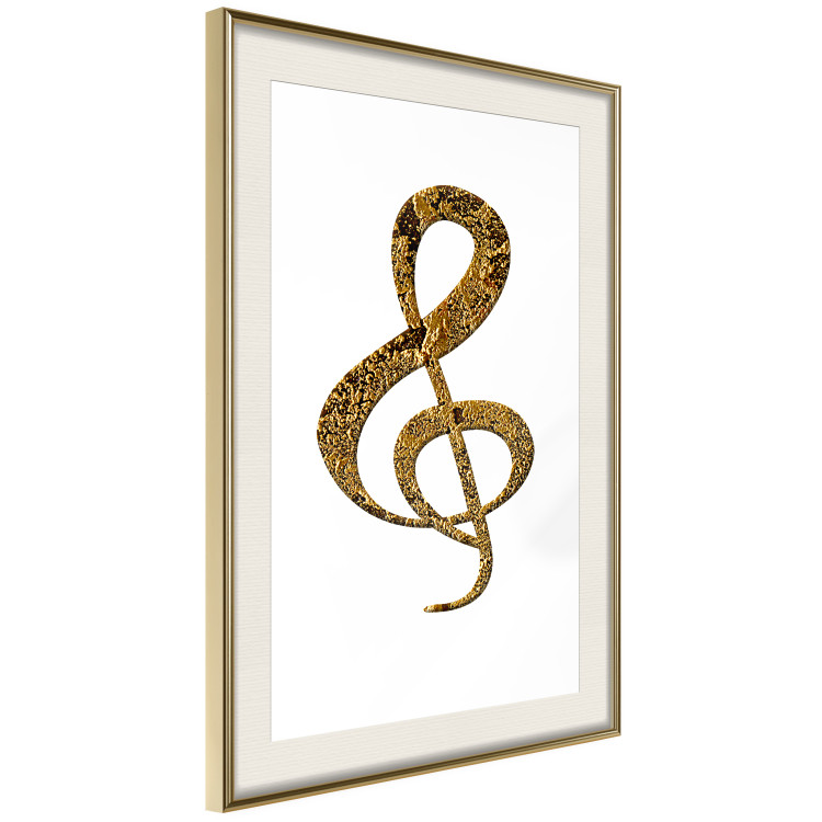 Wall Poster Violin Clef - musical composition with a graphic symbol on white 118315 additionalImage 2