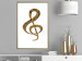 Wall Poster Violin Clef - musical composition with a graphic symbol on white 118315 additionalThumb 5