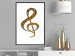 Wall Poster Violin Clef - musical composition with a graphic symbol on white 118315 additionalThumb 5