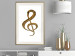 Wall Poster Violin Clef - musical composition with a graphic symbol on white 118315 additionalThumb 21