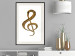 Wall Poster Violin Clef - musical composition with a graphic symbol on white 118315 additionalThumb 22