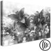 Canvas Print Charm of Flowers (1-part) - Elegance in Black and White Colors 118415 additionalThumb 6