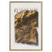 Wall Poster Isometric Map: Graian Alps - composition with golden mountains and texts 118515 additionalThumb 18