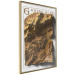 Wall Poster Isometric Map: Graian Alps - composition with golden mountains and texts 118515 additionalThumb 12
