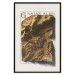 Wall Poster Isometric Map: Graian Alps - composition with golden mountains and texts 118515 additionalThumb 19