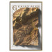 Wall Poster Isometric Map: Graian Alps - composition with golden mountains and texts 118515 additionalThumb 14