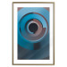 Poster Machine - abstraction in geometric figures in gray-blue color 119215 additionalThumb 14