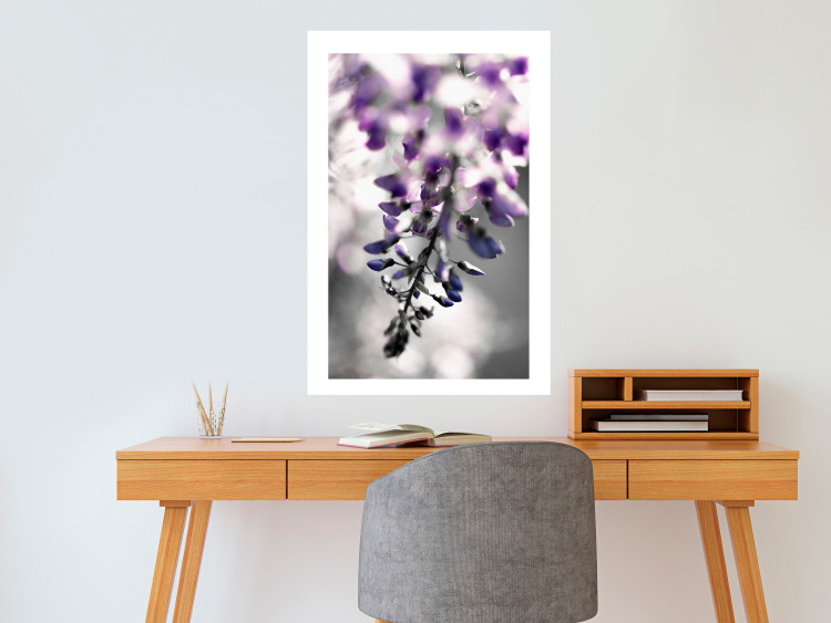 Poster Purple Bluebells - botanical composition with delicate purple flowers 121615 additionalImage 2