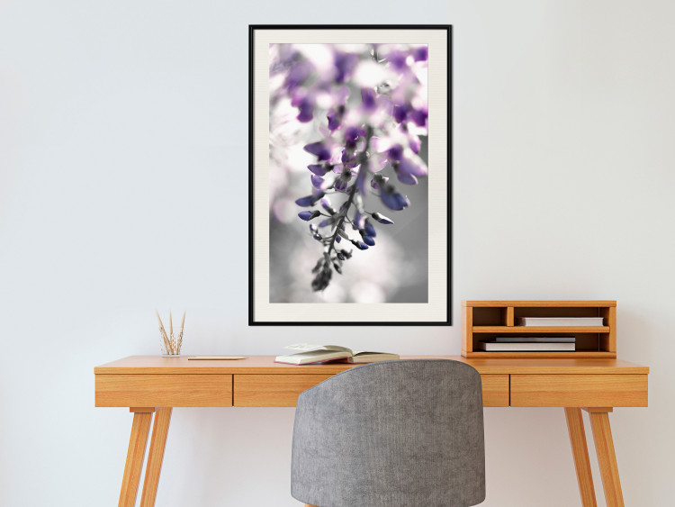 Poster Purple Bluebells - botanical composition with delicate purple flowers 121615 additionalImage 22