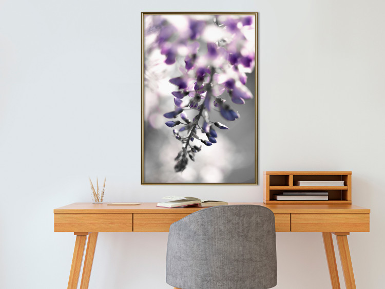 Poster Purple Bluebells - botanical composition with delicate purple flowers 121615 additionalImage 7