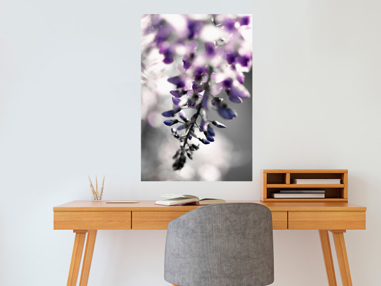 Poster Purple Bluebells - botanical composition with delicate purple flowers 121615 additionalImage 23