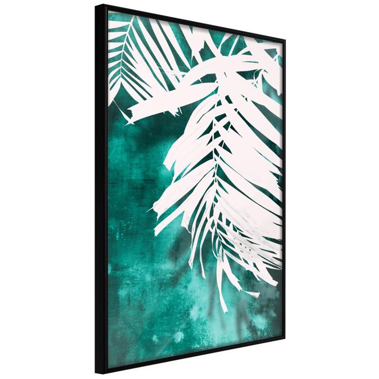 Wall Poster Emerald Shade - plant texture of white leaves on a green background 122315 additionalImage 10