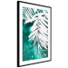 Wall Poster Emerald Shade - plant texture of white leaves on a green background 122315 additionalThumb 12
