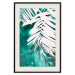 Wall Poster Emerald Shade - plant texture of white leaves on a green background 122315 additionalThumb 18