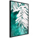 Wall Poster Emerald Shade - plant texture of white leaves on a green background 122315 additionalThumb 10