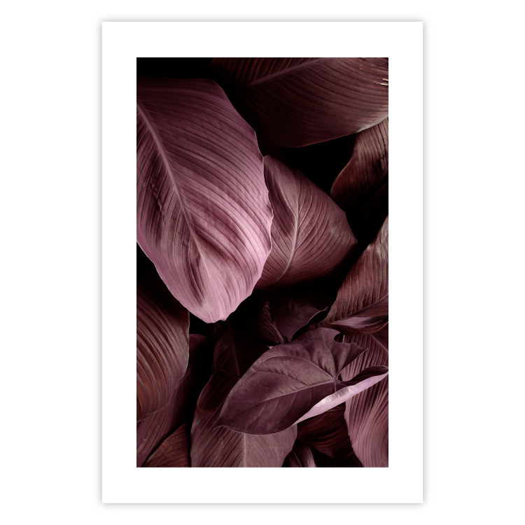 Wall Poster Velvety Leaves - landscape of shiny brown leaves from various plants 123515 additionalImage 19