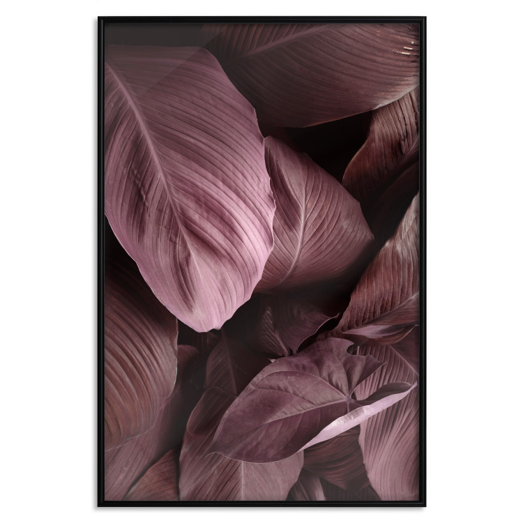 Wall Poster Velvety Leaves - landscape of shiny brown leaves from various plants 123515 additionalImage 18