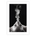 Wall Poster Smoke Cloud - black and white female face with smoke coming out of mouth 123615 additionalThumb 16