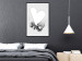 Wall Poster Our Space - black and white clasped hands forming a heart 125415 additionalThumb 3