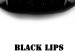 Poster Dark Lips - black lips and English text on a white background 125915 additionalThumb 8