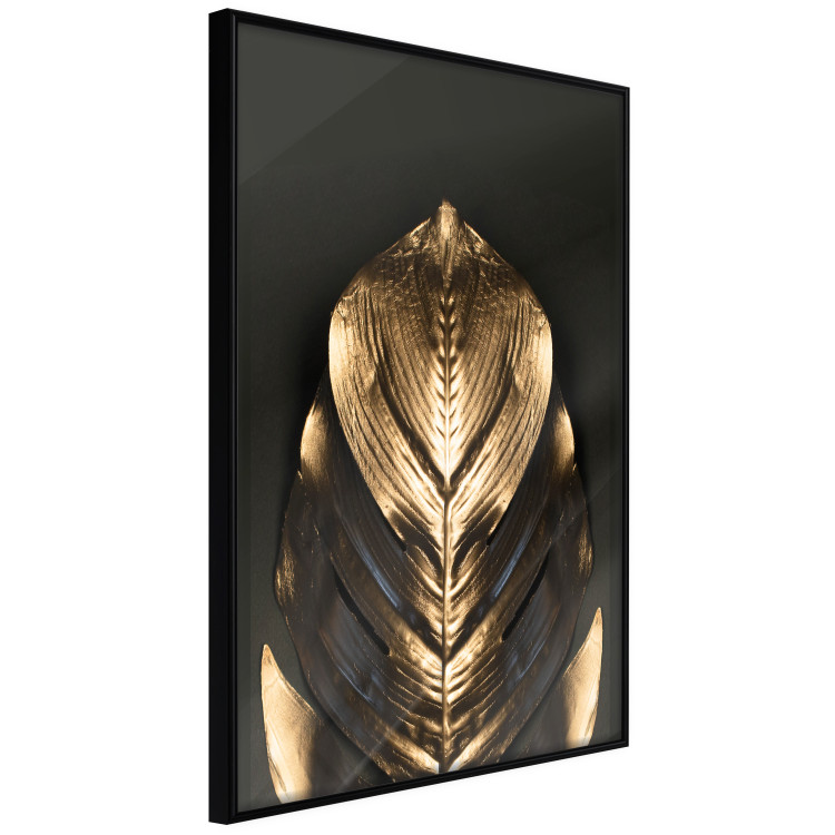 Wall Poster Pharaoh's Gold - golden abstract figure on solid black background 128015 additionalImage 11