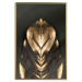 Wall Poster Pharaoh's Gold - golden abstract figure on solid black background 128015 additionalThumb 17