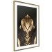 Wall Poster Pharaoh's Gold - golden abstract figure on solid black background 128015 additionalThumb 9