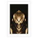 Wall Poster Pharaoh's Gold - golden abstract figure on solid black background 128015 additionalThumb 19