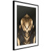 Wall Poster Pharaoh's Gold - golden abstract figure on solid black background 128015 additionalThumb 12