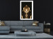 Wall Poster Pharaoh's Gold - golden abstract figure on solid black background 128015 additionalThumb 6
