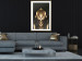 Wall Poster Pharaoh's Gold - golden abstract figure on solid black background 128015 additionalThumb 13