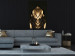 Wall Poster Pharaoh's Gold - golden abstract figure on solid black background 128015 additionalThumb 5