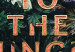 Poster Welcome to the Jungle - red English inscription on a jungle background 128815 additionalThumb 10